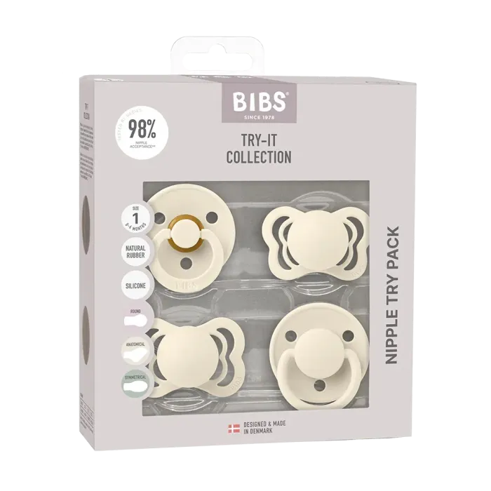 Набір пустушок BIBS Baby Try-It Collection - Ivory