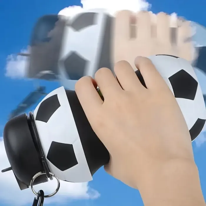 Силиконовая бутылка для воды Football Bottle