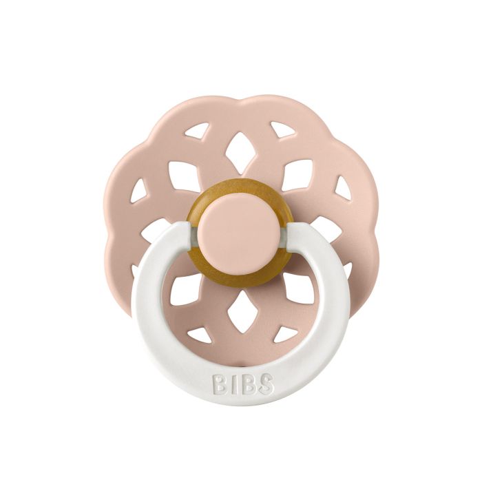 Cоска BIBS 0-6 міс Boheme Latex Round - Blush Night