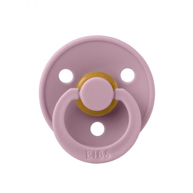 Пустушка BIBS 0-6 m Colour Latex Round – Dusky Lilac