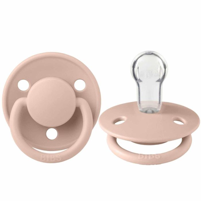 Пустушка BIBS  0-36 мiс De Lux Silicone Blush