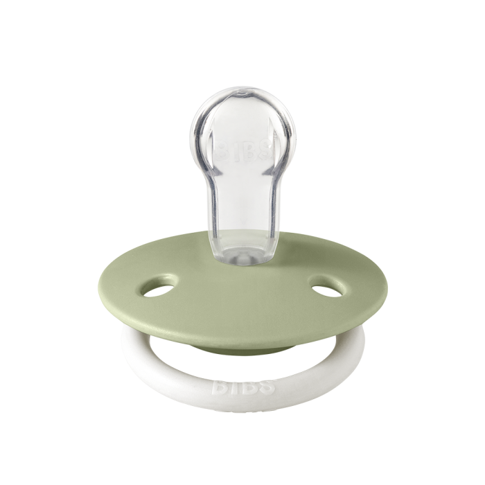 Пустушка BIBS 0-36 міс De Lux - Sage GLOW Silicone