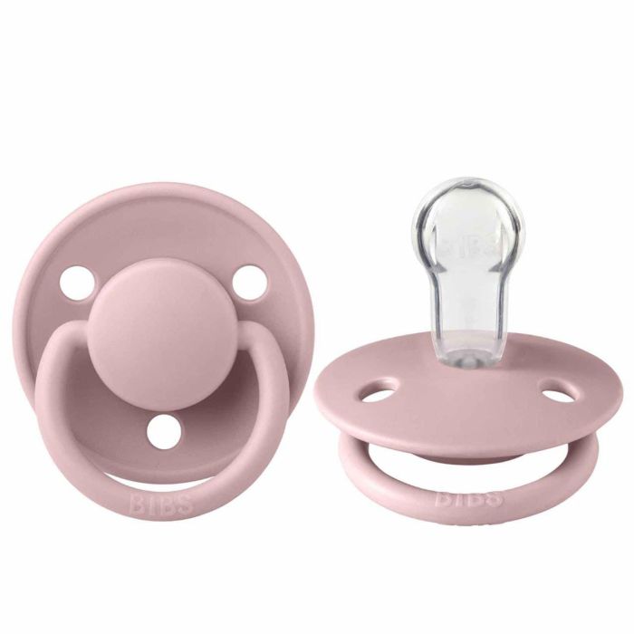 Пустушка BIBS 0-36 міс De Lux Silicone Pink Plum Рожева Слива