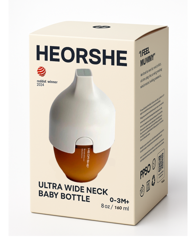 Пляшечка антиколікова HEORSHE new Grey,  160 мл 