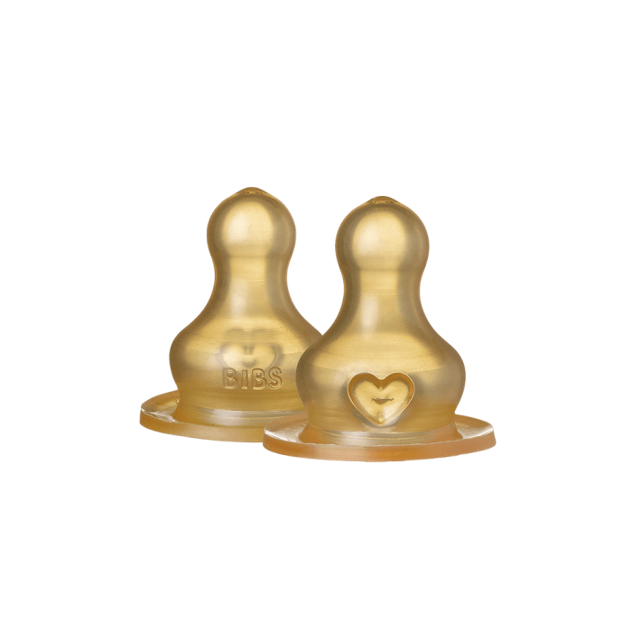 Набір дитячих пляшечок BIBS Grow and Flow Round Latex 150 мл/270 мл – Ivory (0+m, +2m, +4m)
