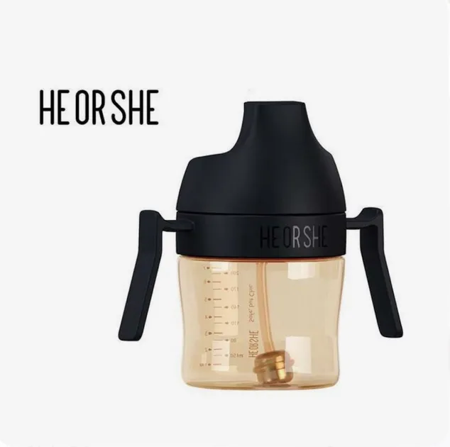 Поїльник непроливайка HEORSHE Black 6M+ 210 мл