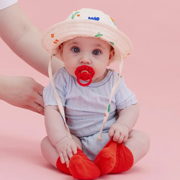 Соска пустушка 6-18 m BIBS Boheme Latex Round (кругла) – Candy Apple