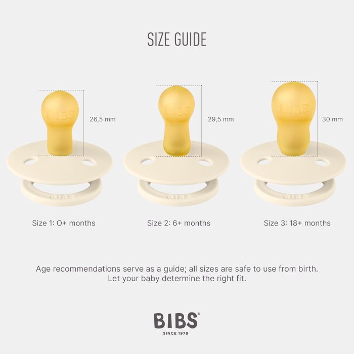 Соска BIBS x LIBERTY 0-6 m Colour 2 Pack Bobo - Ivory Mix, 2 шт