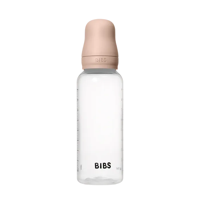 Дитяча пляшечка BIBS Baby Bottle Round Latex 270 мл Medium Flow (середній потік) Blush