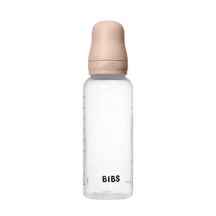 Дитяча пляшечка BIBS Baby Bottle Round Silicone 270 мл Medium Flow (середній потік) Blush