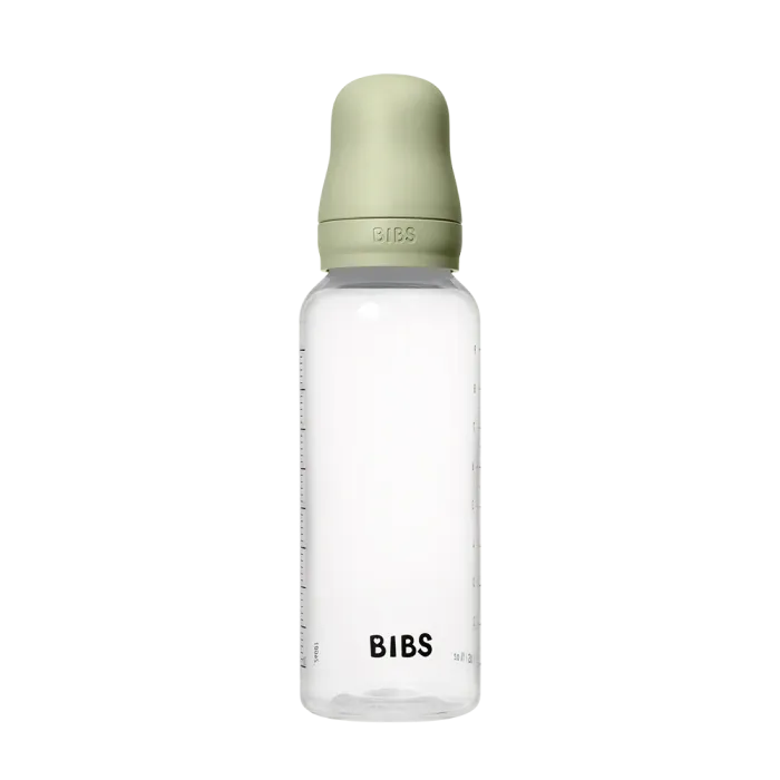 Дитяча пляшечка BIBS Baby Bottle Round Latex 270 мл Medium Flow (середній потік) Sage