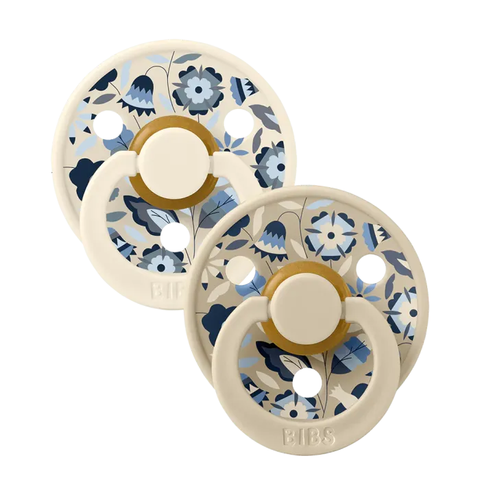 Соска BIBS x LIBERTY 0-6 m Colour 2 Pack Bobo - Ivory Mix, 2 шт