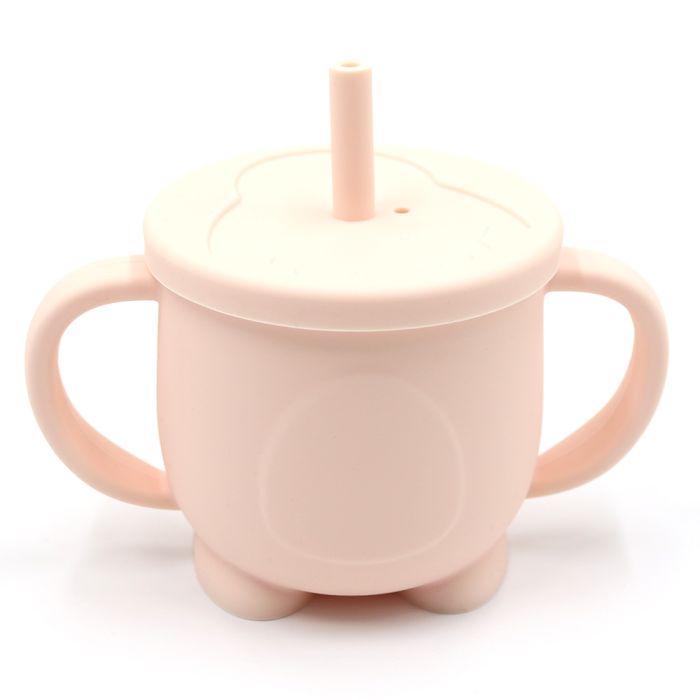 Силіконовий поїльник-непроливайка - Пінгвін, Soft Pink