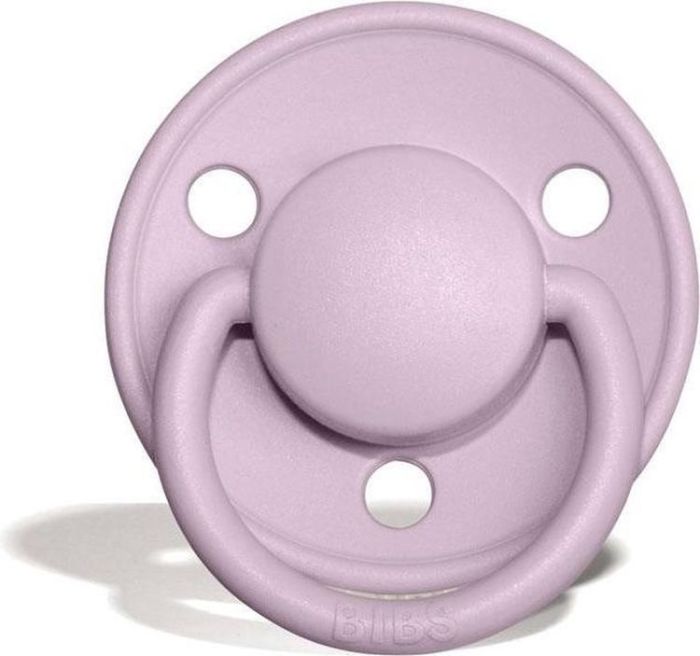 Пустушка BIBS 0-36 міс De Lux Silicone Pink Plum Рожева Слива