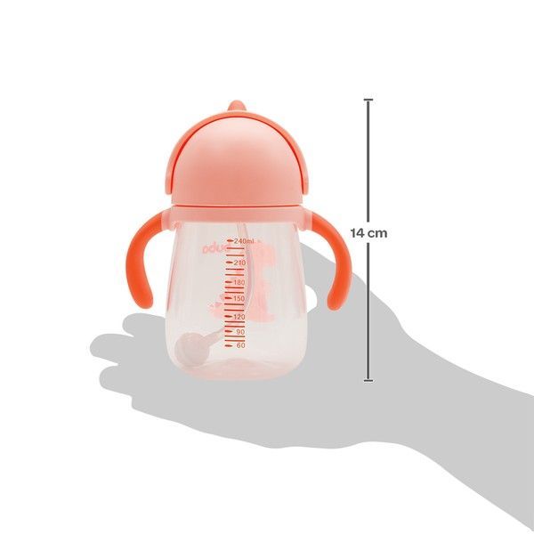 Дитяча пляшечка поїльник ДИНО Coral + ремінець, 240 мл