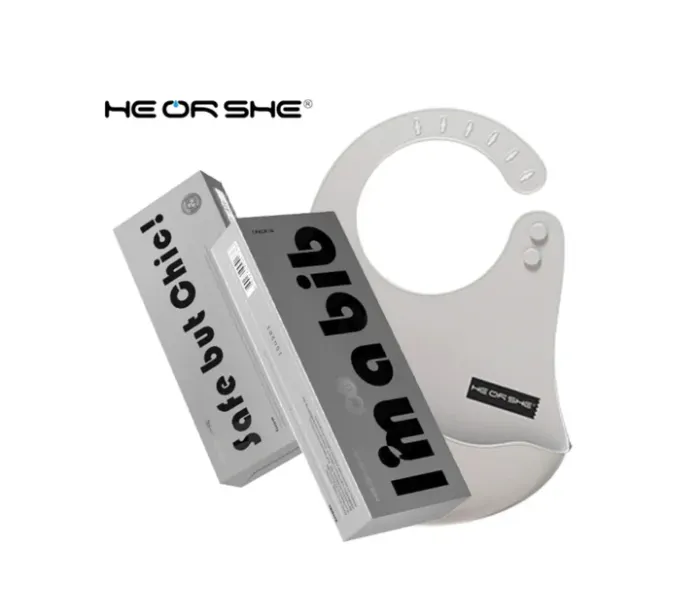 Слюнявчий силіконовий Heorshe Black