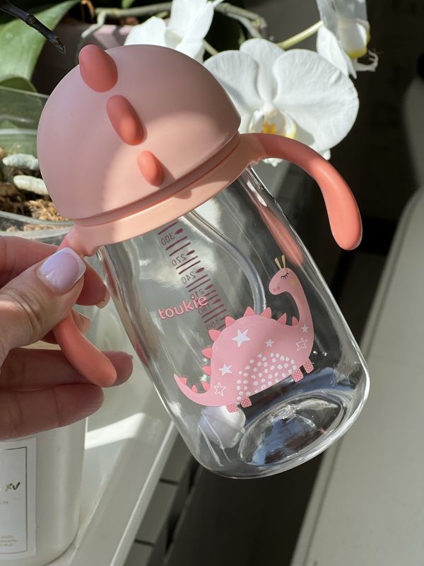 Бутилка дитяча поїльник  ДИНО Coral, 360 ml