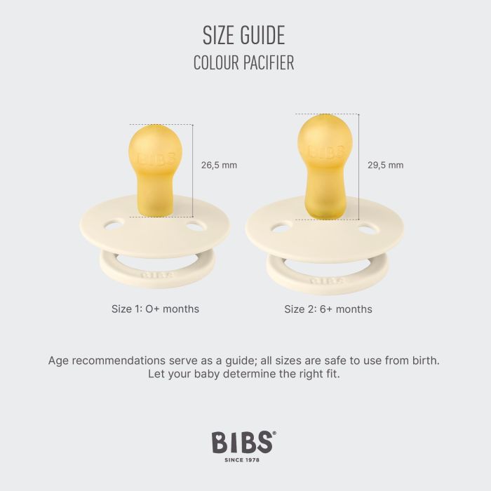 Пустушка BIBS 0-6 міс Colour Vanilla в контейнері для зберігання