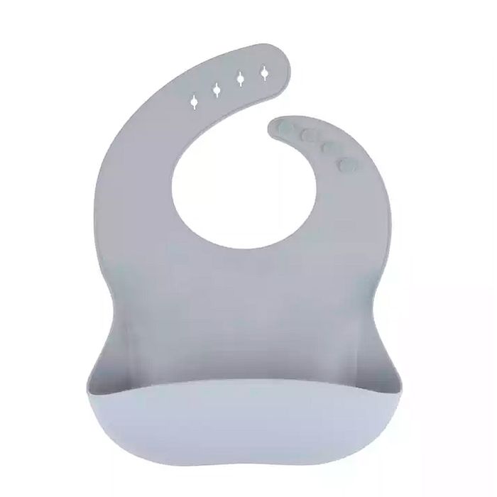 Силіконовий нагрудник Light Gray