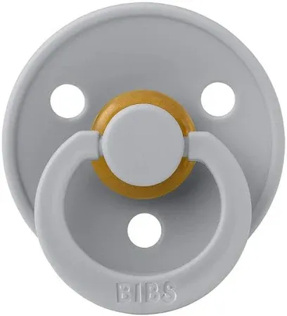 Соска пустушка BIBS 0-6 m Colour Latex Round (кругла) – Cloud