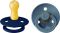 Соска BIBS 0-6 m  Colour Latex Round Steel Blue /Petrol, 2 шт