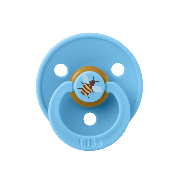 Пустушка BIBS 6-18 m Latex Round Bumblebee Breeze (кругла) з бджілкою