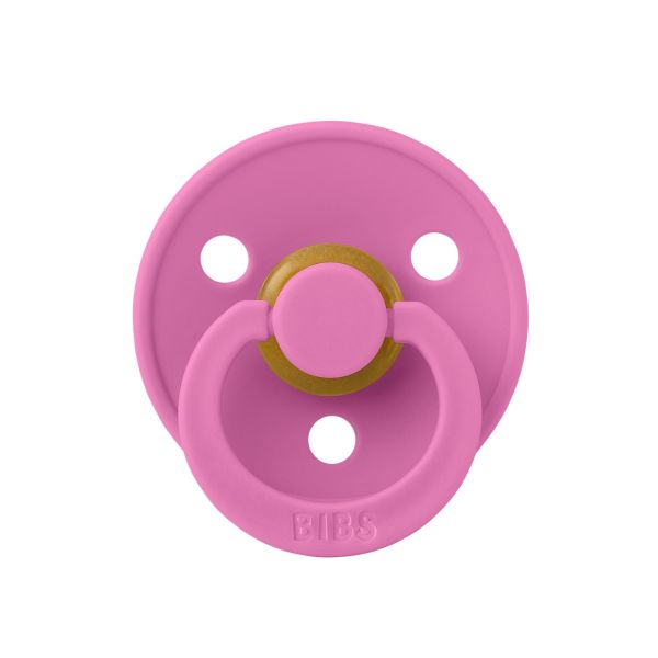 Соска BIBS 0-6 m  Colour Latex Round Bubblegum