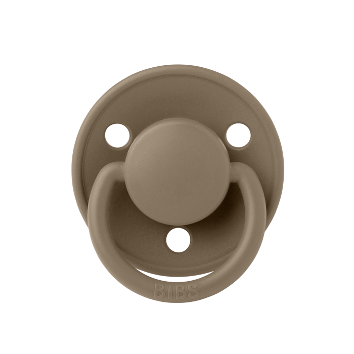 Соска пустушка BIBS De Lux Silicone Round (кругла) – Dark Oak