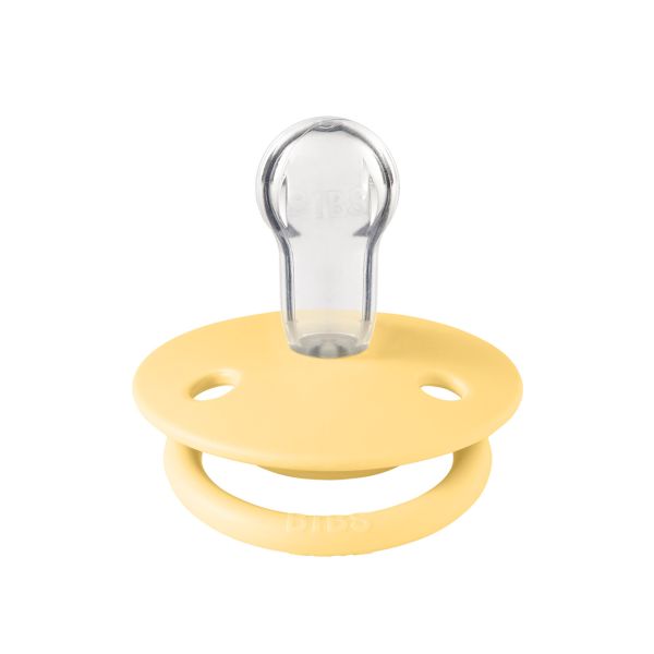 Соска пустушка BIBS De Lux Silicone Round (кругла) – Pale Butter