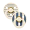 Соска BIBS 0-6 m  Colour Latex (кругла) Pin- Ivory / Steel Blue Mix, 2 шт