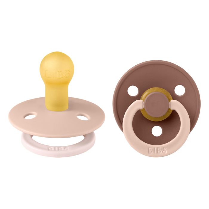 Пустушка Studio  6-18 m Colour 2 PACK Fusion Latex Round (кругла) – Blush Woodchuck mix (2 в упаковці)