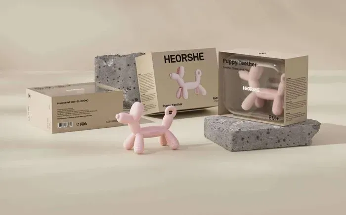Силіконовий гризунець HEORSHE Puppy Pink