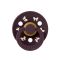 Пустушка BIBS 0-6 m Pacifier Colour Holiday Bow Latex Round (кругла) – Plum Ivory