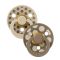 Пустушка BIBS 6-18 m Studio Colour Polka Mix Latex Round (кругла) – Vanilla / Dark Oak