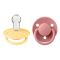 Пустушка BIBS 0-36 m De Lux Silicone Pale Butter/Dusty Pink (2 в упаковці)