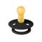 Пустушка BIBS 0-6 m Colour Latex Round (кругла) - Black/Black (2 в упаковці)