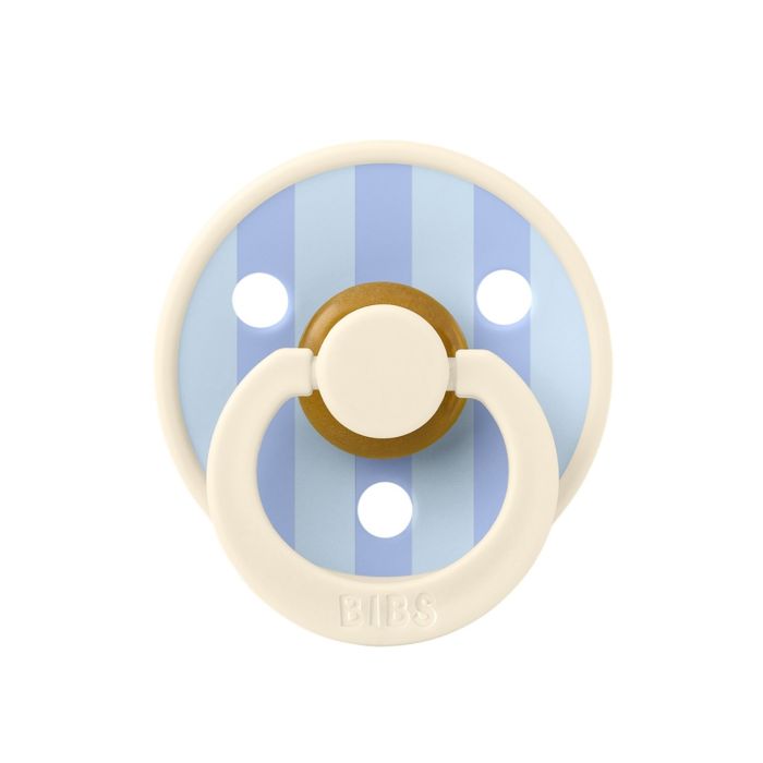 BIBS Studio 6-18 m Colour Latex Size 2 Block – Ivory/Dysty Blue
