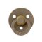 Пустушкs BIBS 0-6 m Colour Latex Round (кругла) – Dark Oak/Dark Oak 2 pcs
