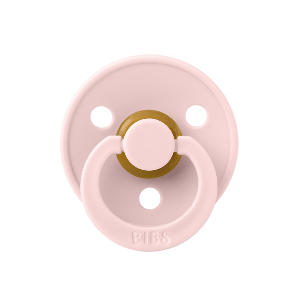 Пустушка BIBS 0-6 m Colour Latex Round (кругла) - Blossom