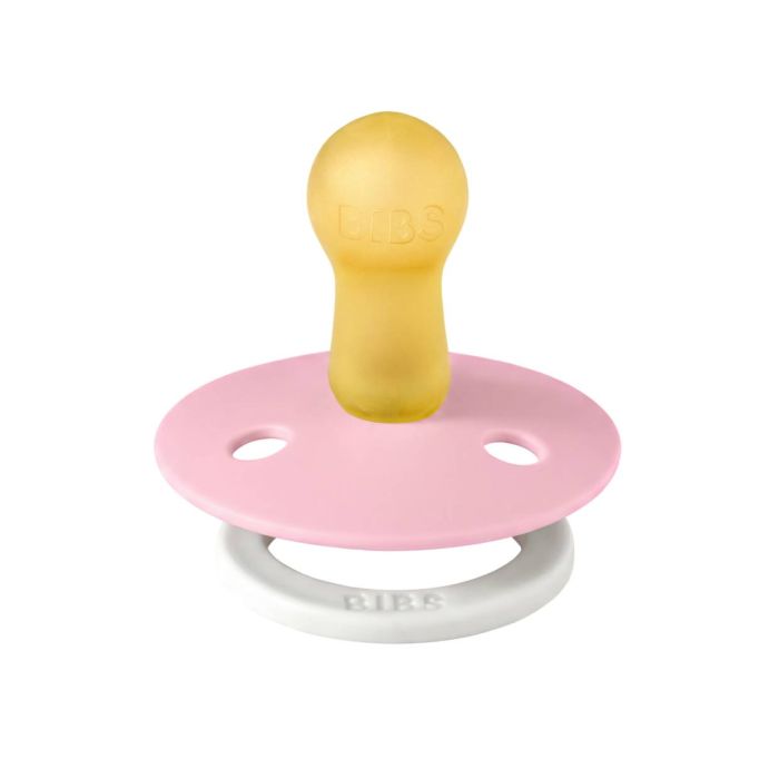 Соска пустушка BIBS 0-6 m Pacifier Colour Latex Size 1 Baby Pink GLOW