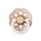 Cоска BIBS 0-6 міс Boheme Latex Round - Blush Night