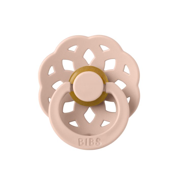 Cоска BIBS 0-6 міс Boheme Latex Round (кругла) - Blush