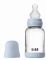 Скляна BIBS Baby Glass Bottle дитяча пляшечка з силіконовою соскою - 120 ml - Baby Blue 