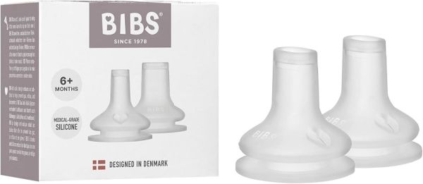 Змінні силіконові носики для дитячої пляшечки BIBS Baby Bottle Spout Silicone 2 pack