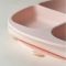 Секционная тарелка на присосці Soft Pink