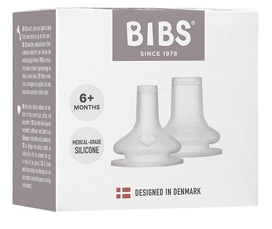 Змінні силіконові носики для дитячої пляшечки BIBS Baby Bottle Spout Silicone 2 pack