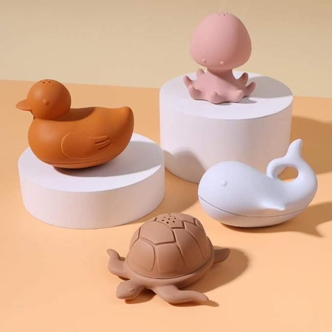 Силіконові іграшки для ванної кімнати «Sea Life» 4 шт