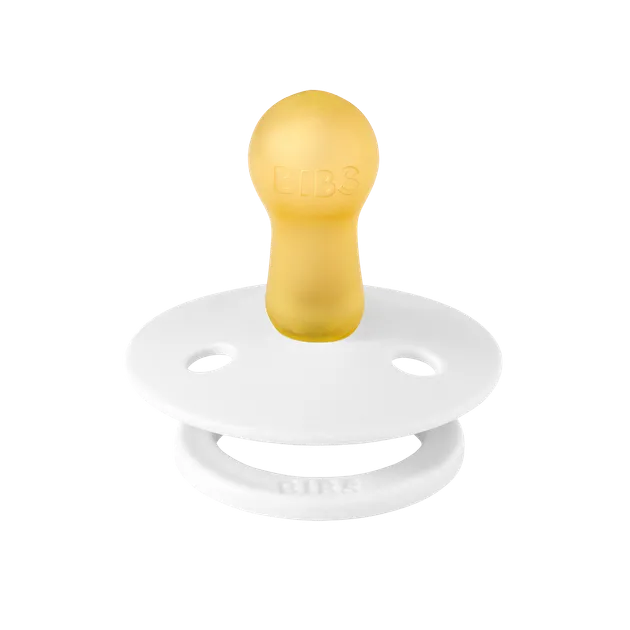 Соска пустушка BIBS Latex White 6-18 m (без контейнера для зберігання)
