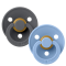 Набір пустишок BIBS 0-6 m Colour Latex Round Iron / Sky Blue, 2 шт