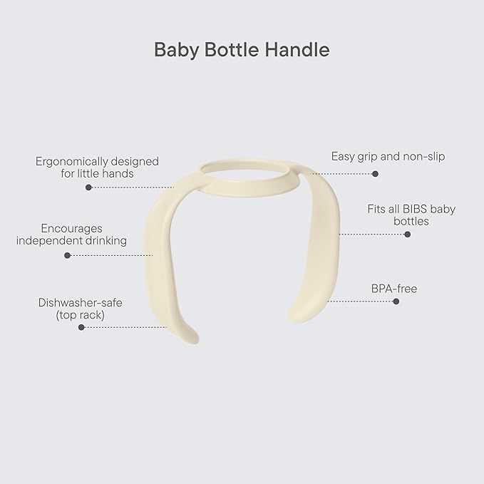 Ручки для дитячої пляшечки BIBS Baby Bottle Handle - Ivory